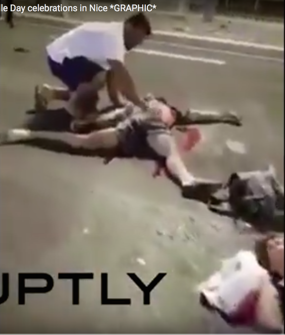 Attentatet i Nice, från Youtube